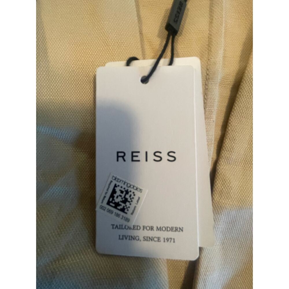 NWT: Reiss Ava Linen Blend Belted Midi Dress - Picture 9 of 11